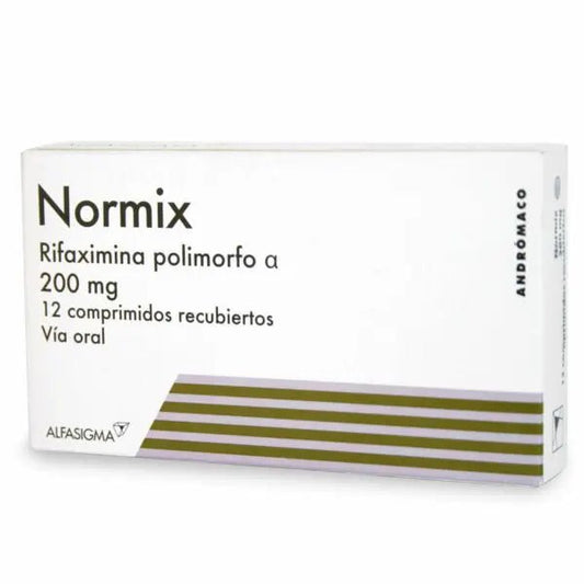 Normix 200 Mg X 12 Comprimidos Recubiertos - Farmati Chile - Farmati