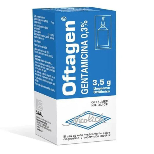 Oftagen Ungüento Oftálmico 0,3% X 3,5 G. - Farmati Chile - Farmati