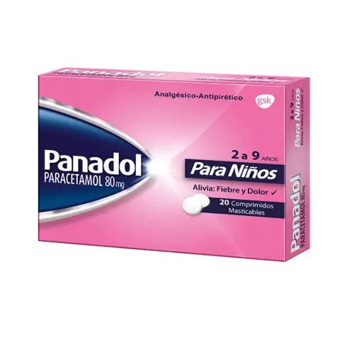 Panadol Infantil 80 Mg X 20 Comprimidos Masticables - Farmati Chile - Farmati