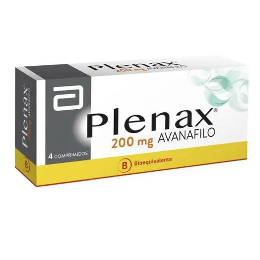 Plenax Avanafilo 200 Mg X 4 Comprimidos - Farmati Chile - Farmati