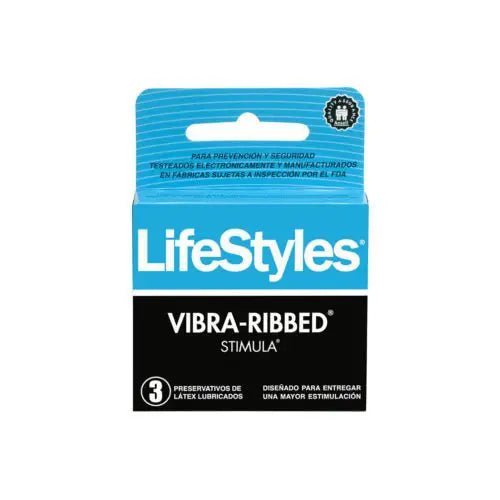 Preservativos Lifestyles Vibra - Ribbed Stimula X 3 Unidades - Farmati Chile - Farmati