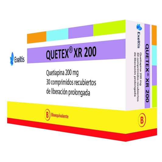 Quetex Xr 200Mg X 30 Comprimidos Recubiertos - Farmati Chile - Farmati