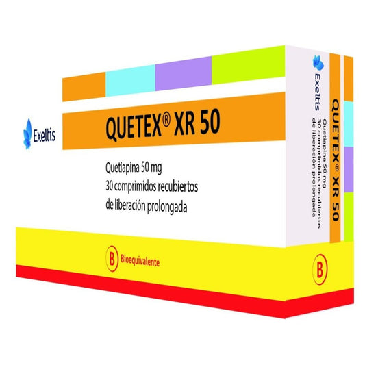 Quetex Xr 50Mg X 30 Comprimidos Recubiertos - Farmati Chile - Farmati