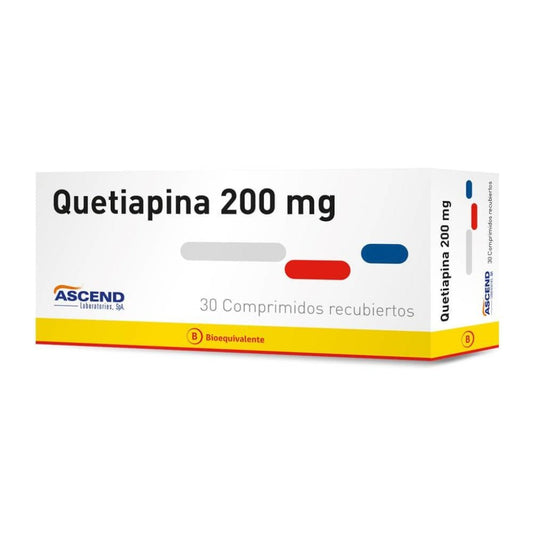Quetiapina 200 Mg X 30 Comp - Farmati Chile - Farmati