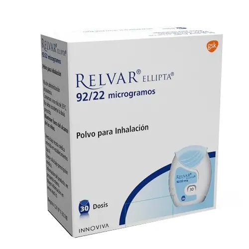 Relvar Ellipta 92 Mcg/22 Mcg X 30 Capsulas Con Polvo Para Inhalación - Farmati Chile - Farmati
