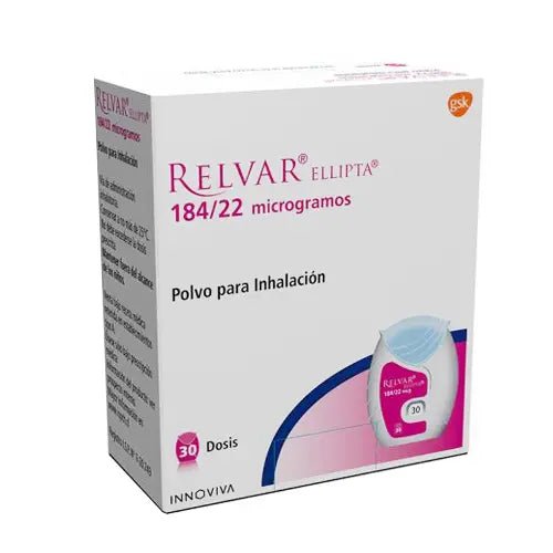 Relvar Ellipta Polvo Para Inhalacion Bucal 184/22 Microgramos 30 Dosis - Farmati