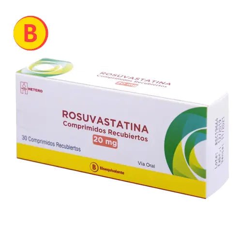 Rosuvastatina 20 Mg X 30 Comprimidos Recubiertos - Farmati Chile - Farmati