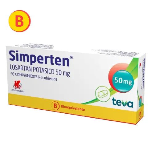 Simperten 50 Mg X 30 Comprimidos - Farmati Chile - Farmati