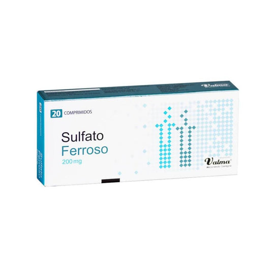 Sulfato Ferroso 200 Mg. X 20 Comprimidos - Farmati Chile - Farmati