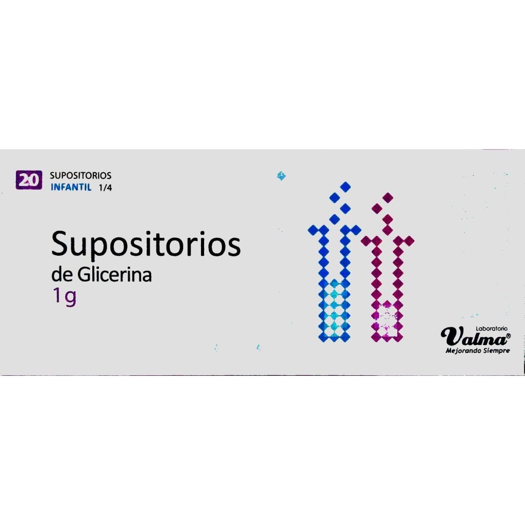 Supositorio Glicerina Infantil 1 G. X 20 - Farmati Chile - Farmati