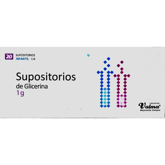 Supositorio Glicerina Infantil 1 G. X 20 - Farmati Chile - Farmati