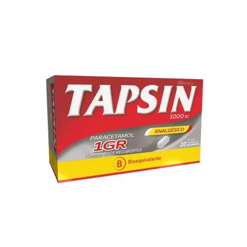 Tapsin 1000Sc Analgesico Comprimidos Recubiertos 1G.20 - Farmati