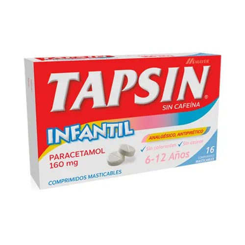 Tapsin Infantil 160Mg X 16 Comrpimidos - Farmati Chile - Farmati