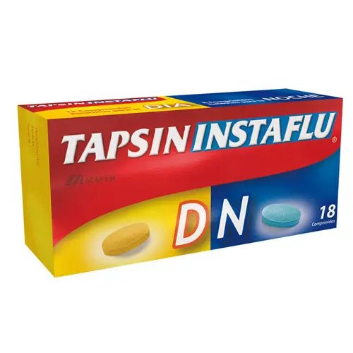 Tapsin Instaflu Comprimidos 12 Amarillo Dia / 6 Azules Noche 18 - Farmati Chile - Farmati