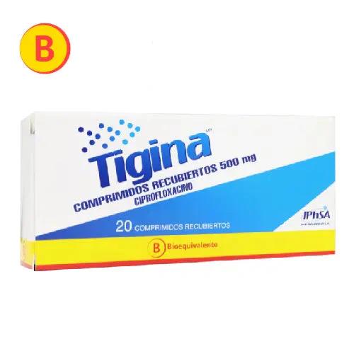 Tigina Ciprofloxacino 500 Mg X 20 Comprimidos Recubiertos - Farmati Chile - Farmati