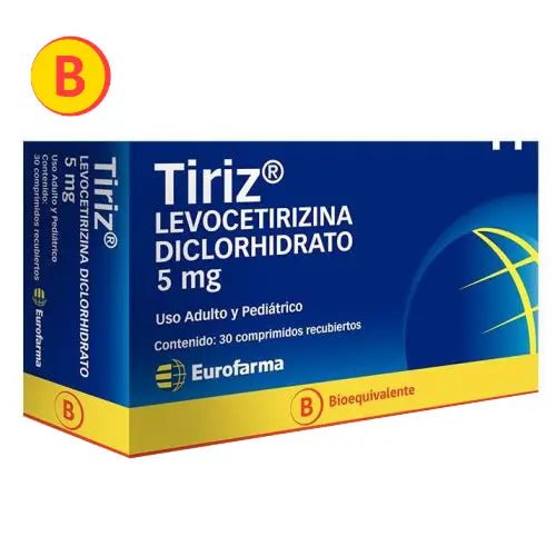 Tiriz 5 Mg X 30 Comprimidos - Farmati Chile - Farmati