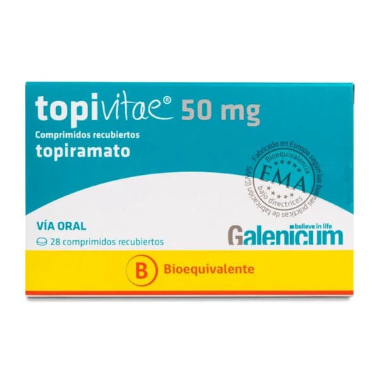 Topivitae Topiramato 50 Mg X 28 Comprimidos - Farmati Chile - Farmati