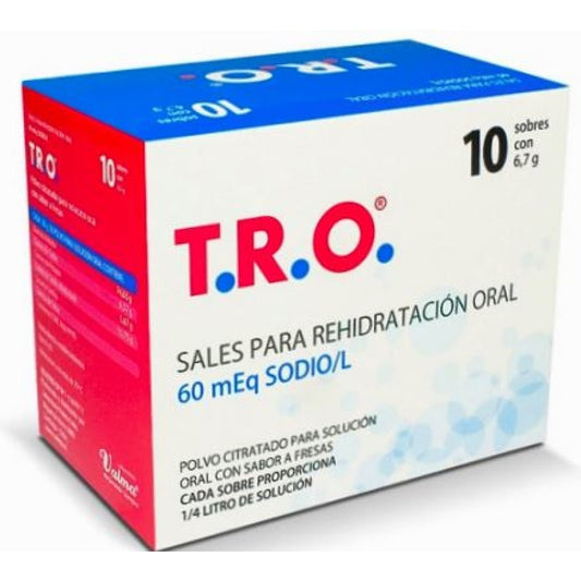 T.R.O. 60 Sales Rehidratantes 10 Sobres - Farmati Chile - Farmati