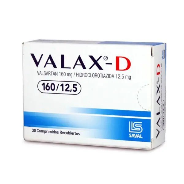 Valax - D 160/12.5 X 30 Comprimidos Recubiertos - Farmati Chile - Farmati