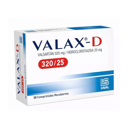 Valax - D 320/25 X 30 Comprimidos Recubiertos - Farmati Chile - Farmati