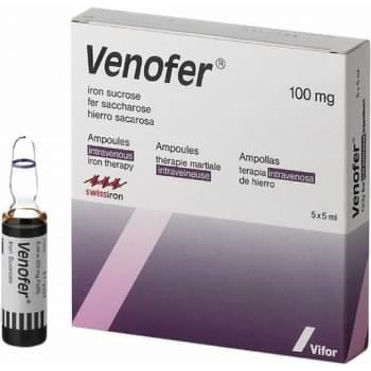 Venofer 100 Mg X 5 Ampollas - Farmati Chile - Farmati